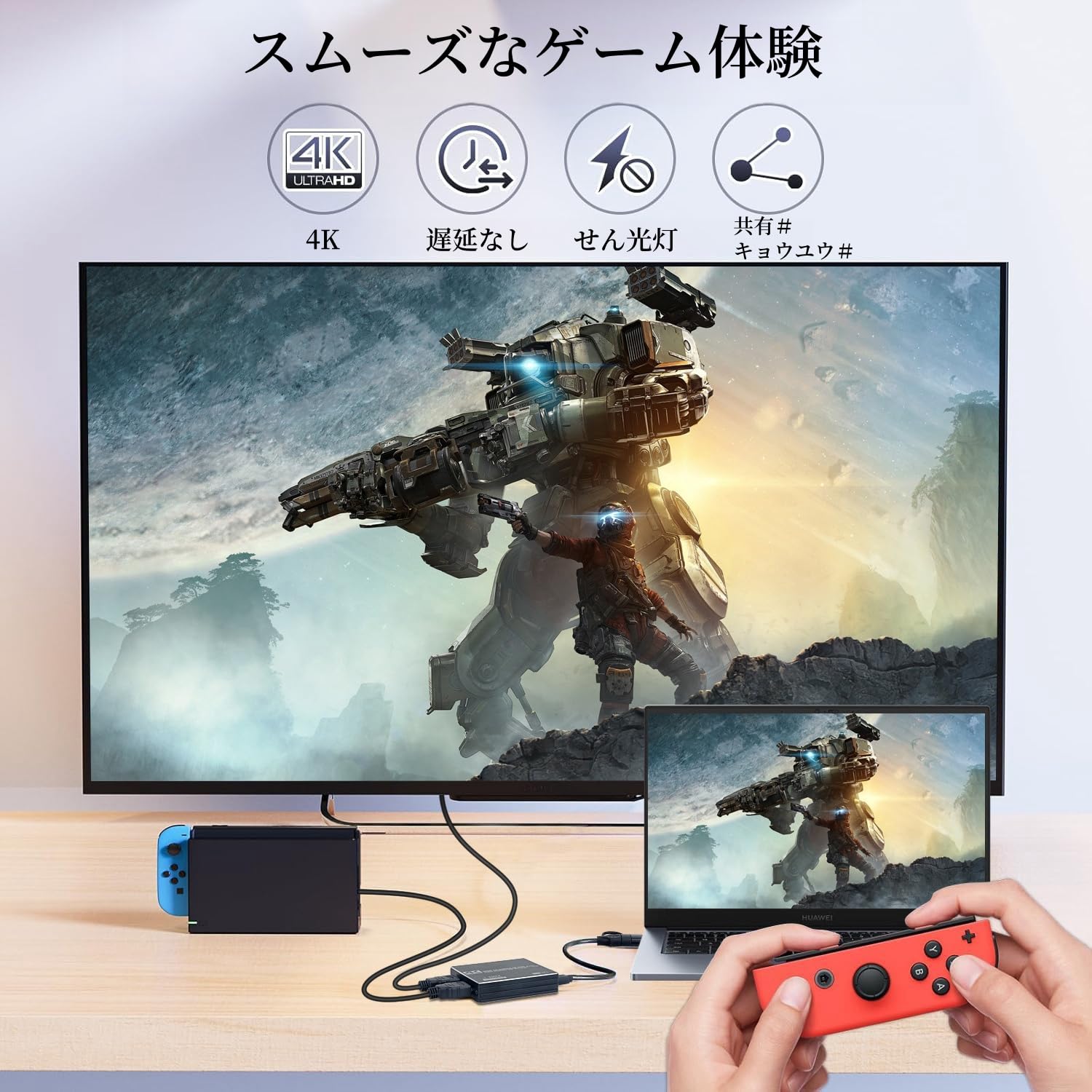 Amazon.co.jp: キャプチャーボードは4K HDMI パススルー 機能を搭載し